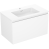 Mexen Orio Badezimmerschrank 80 cm mit Waschbecken Otis, 1 Schublade, weiß matt - 91A10-08047-1-BF01-W18M01