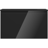 Mexen Orio Badezimmerschrank 80 cm mit Waschbecken Otis, 1 Schublade, schwarz glänzend/schwarz matt - 91A10-08047-1-BF70-W18M71