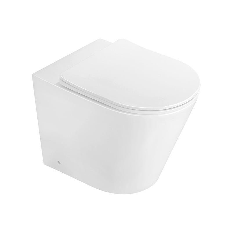 Mexen Rico Stand-WC-Schüssel Rimless mit Toilettensitz Soft-Close Slim, Duroplast, Weiß Glanz - 32724000