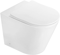 Mexen Rico Stand-WC-Schüssel Rimless mit Toilettensitz Soft-Close Slim, Duroplast, Weiß Glanz - 32724000