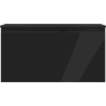Mexen Orio Badezimmerschrank 90 cm mit Waschbecken Otis, 1 Schublade, schwarz matt - 91A10-09047-1-BF71-W18M71
