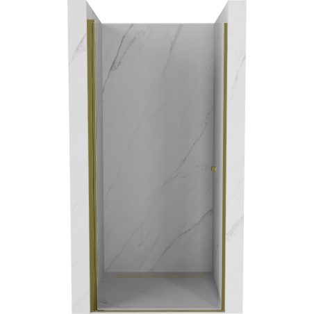 Mexen Pretoria duschabtrennung schwenkbar 90 cm, transparent, gold - 852-090-000-50-00
