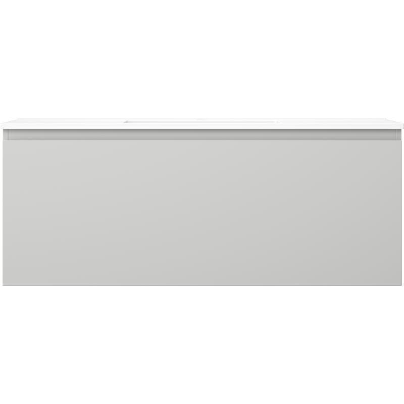 Mexen Orio Badezimmerunterschrank 120 cm mit Waschbecken Otis, 1 Schublade, grau matt/weiß matt - 91A10-12047-1-BF62-W18M01