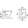 Mexen Rico Stand-WC Rimless mit Slim-Absenkautomatik-Sitz, Duroplast, Schwarz Matt - 32724085