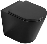 Mexen Rico Stand-WC Rimless mit Slim-Absenkautomatik-Sitz, Duroplast, Schwarz Matt - 32724085