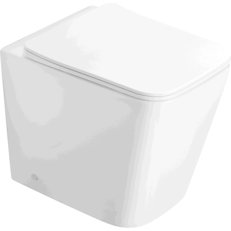 Mexen Cube Stand-WC Rimless mit Slim-Softclose-Sitz, Duroplast, Weiß glänzend - 32924000
