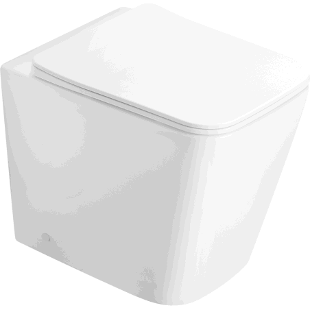Mexen Cube Stand-WC Rimless mit Slim-Softclose-Sitz, Duroplast, Weiß glänzend - 32924000