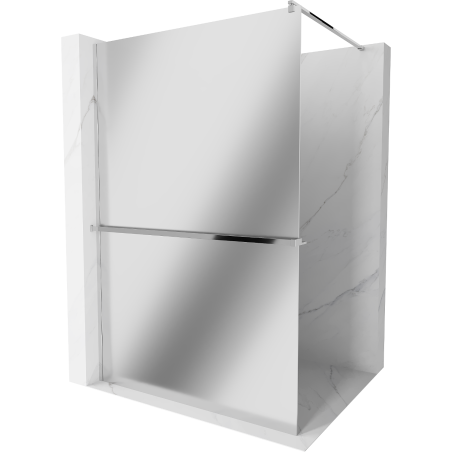 Mexen Kioto+ Duschwand mit Ablage Walk-in 90 x 200 cm, Spiegel, Chrom - 800-090-121-01-50