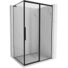 Mexen Rox L Duschkabine, rechtsgleitend 90 x 110 cm, schwarzer Rahmen, schwarz - 8C2L-090-110-70-70-P
