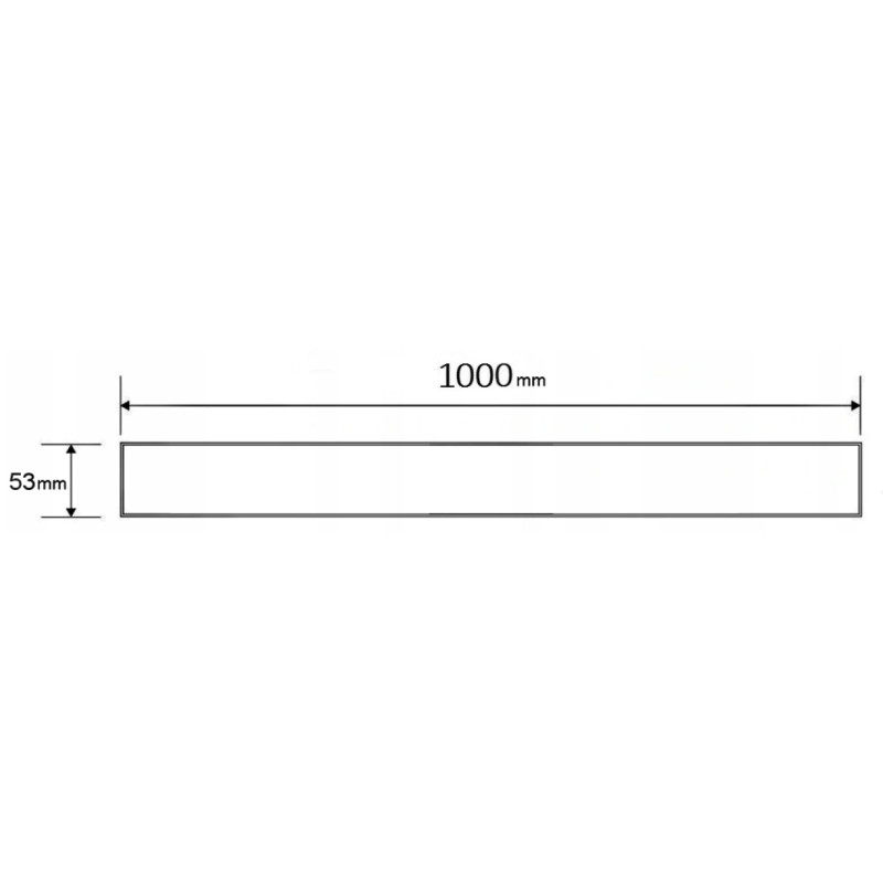 Mexen Flat M13 Abdeckung 2-in-1 für Linienentwässerung 100 cm, gebürstetes Gold - 1A19100