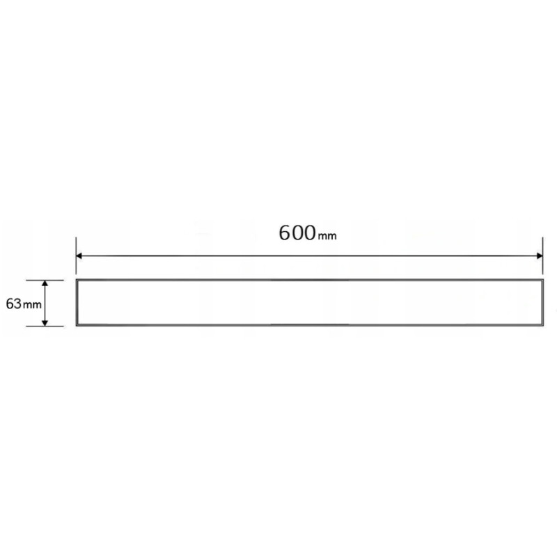 Mexen Flat M12 Abdeckung für Linienablauf 60 cm, gold gebürstet - 1A21060