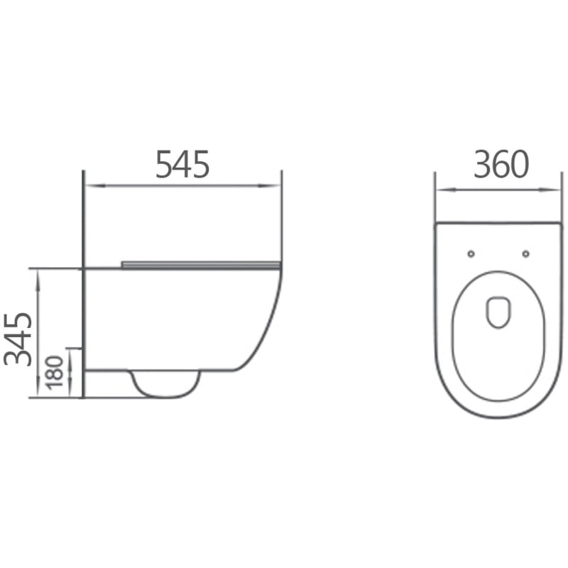 Mexen Carmen 2.0 WC-Becken Rimless mit Slim-Absenkautomatik-Sitz, Duroplast, weiß glänzend - 3088L4000