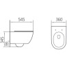Mexen Carmen 2.0 WC-Becken Rimless mit Slim-Absenkautomatik-Sitz, Duroplast, weiß glänzend - 3088L4000