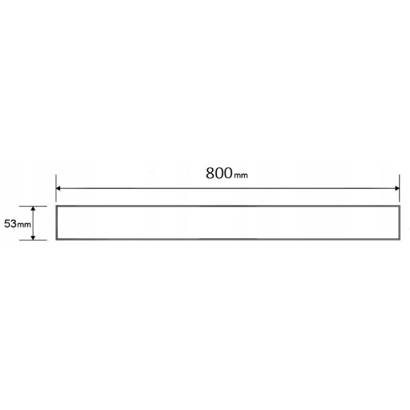 Mexen Flat M13 Abdeckung 2-in-1 für linearen Abfluss 80 cm, gebürstetes Kupfer - 1C19080