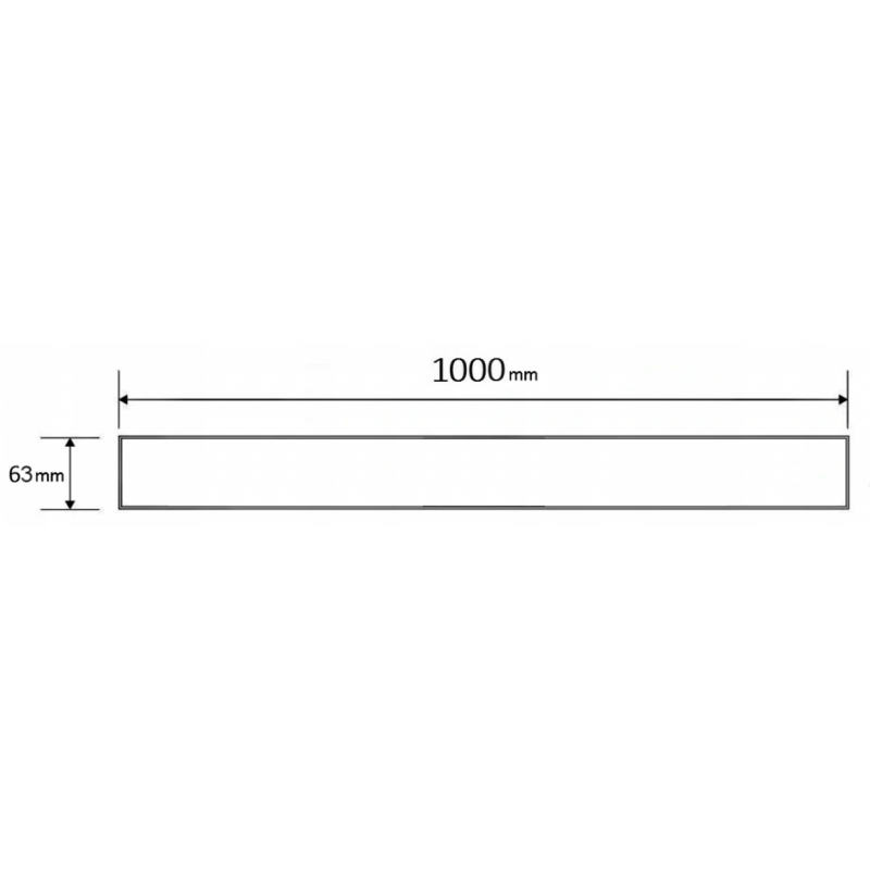 Mexen Flat M08 Abdeckung für Ablaufrinne 100 cm, gebürstetes Kupfer - 1C25100