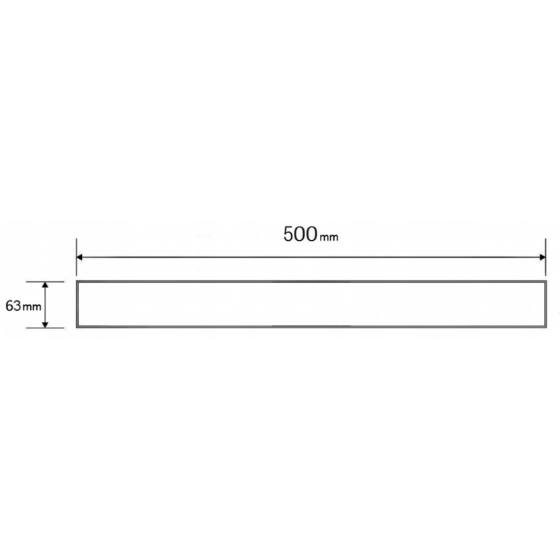 Mexen Flat M33 Abdeckung für Linienentwässerung 50 cm, gebürstetes Kupfer - 1C33050