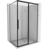 Mexen Rox Duschkabine rechts 130 x 70 cm, schwarzer Rahmen, schwarz - 8C2-130-070-70-70-P