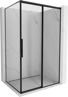 Mexen Rox Duschkabine rechts 100 x 80 cm, schwarze Umrandung, schwarz - 8C2-100-080-70-70-P
