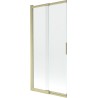 Mexen Fox Duschwand 2-flügelig verschiebbar 85 x 150 cm, transparent, gold gebürstet - 891-085-002-55-00