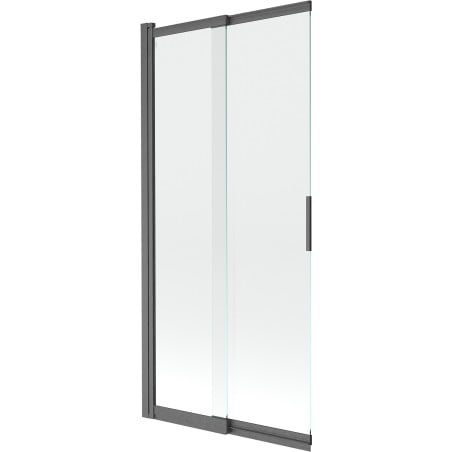 Mexen Fox Duschabtrennung 2-flügelig verschiebbar 85 x 150 cm, transparent, gebürstetes Gun Gray - 891-085-002-66-00