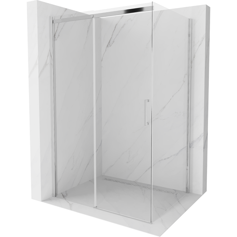 Mexen Omega Schiebeduschkabine 110 x 70 cm, transparent, chrom - 825-110-070-01-00