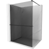 Mexen Kioto+ Duschwand mit Regal Walk-in 110 x 200 cm, Graphit, Schwarz - 800-110-121-70-40