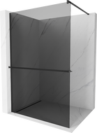 Mexen Kioto+ Duschwand mit Regal Walk-in 110 x 200 cm, Graphit, Schwarz - 800-110-121-70-40