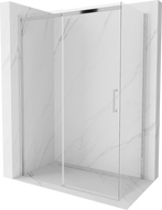 Mexen Omega Schiebetürduschkabine 150 x 80 cm, transparent, chrom - 825-150-080-01-00