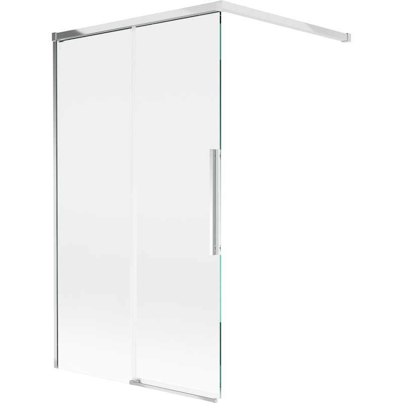 Mexen Rox Badewannen-Paneel, 2-flügelig, verschiebbar, 140 x 150 cm, transparent, Chrom - 8C9-140-003-01-00