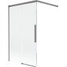 Mexen Rox Badewannenabtrennung, 2-flügelig, verschiebbar, 100 x 150 cm, transparent, Gun Metal - 8C9-100-003-95-00