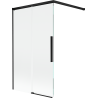 Mexen Rox Duschtrennwand 2-flügelig, verschiebbar 100 x 150 cm, transparent, schwarz - 8C9-100-003-70-00