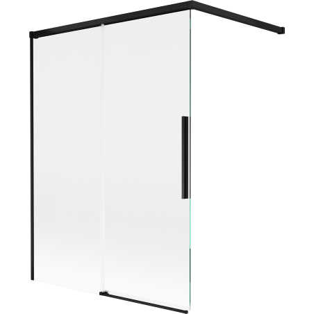 Mexen Rox Duschwand 2-teilig schiebbar 120 x 150 cm, transparent, schwarz - 8C9-120-003-70-00