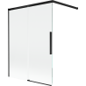 Mexen Rox Duschwand 2-teilig schiebbar 120 x 150 cm, transparent, schwarz - 8C9-120-003-70-00