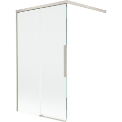 Mexen Rox Duschwand 2-flügelig verschiebbar 100 x 150 cm, transparent, gebürsteter Nickel - 8C9-100-003-97-00