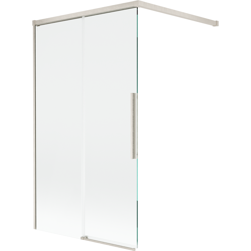 Mexen Rox Duschwand 2-flügelig verschiebbar 100 x 150 cm, transparent, gebürsteter Nickel - 8C9-100-003-97-00