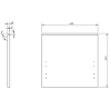 Mexen Orio Badschrank 45 cm mit Waschbecken Vela, 1 Schublade, weiß matt - 91A10-04547-1-BF01-W23M01