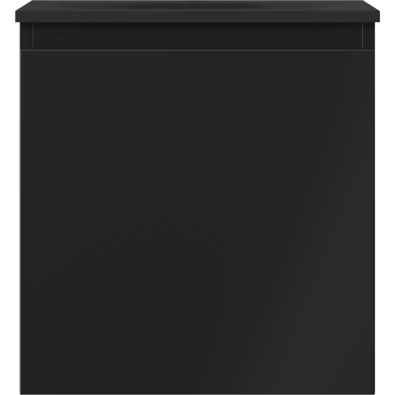Mexen Orio Badezimmerschrank 45 cm mit Waschbecken Vela, 1 Schublade, schwarz matt - 91A10-04547-1-BF71-W23M71