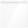 Mexen Orio Badezimmerschrank 50 cm mit Waschbecken Vela, 1 Schublade, weiß glänzend - 91A10-05047-1-BF00-W23M00