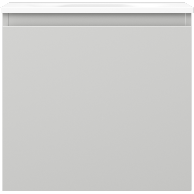 Mexen Orio 50 cm Badezimmerschrank mit Waschbecken Vela, 1 Schublade, grau matt/weiß matt - 91A10-05047-1-BF62-W23M01