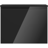 Mexen Orio Badezimmerschrank 60 cm mit Waschbecken Vela, 1 Schublade, schwarz glänzend/schwarz matt - 91A10-06047-1-BF70-W23M71
