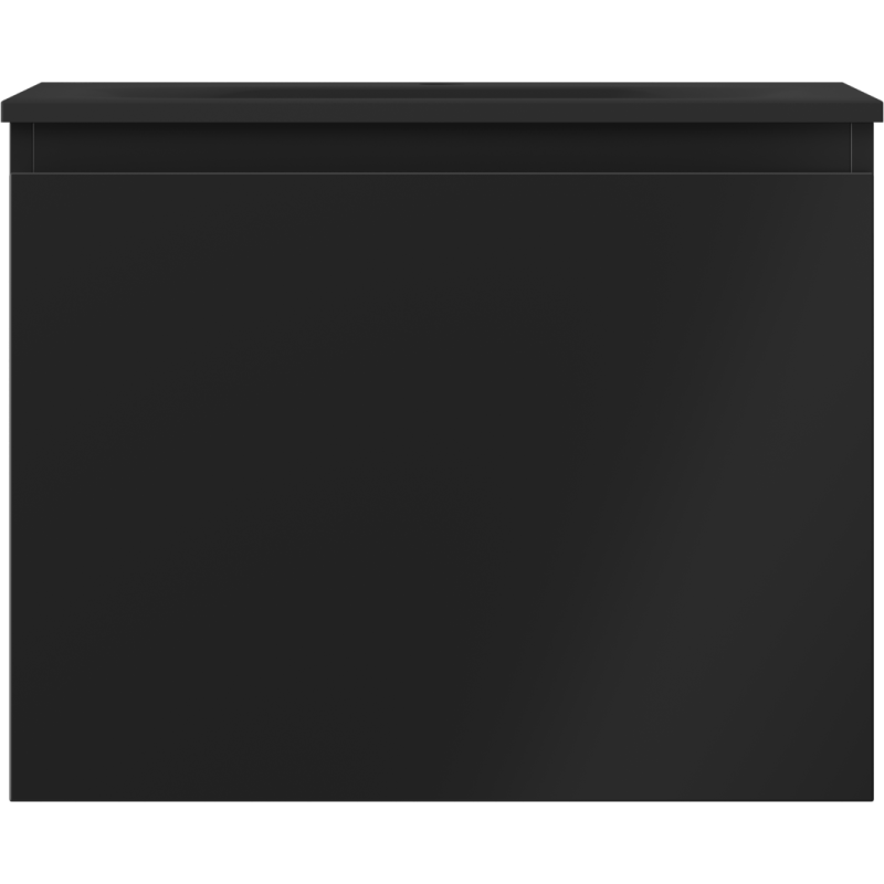 Mexen Orio Badezimmerschrank 60 cm mit Waschbecken Vela, 1 Schublade, schwarz matt - 91A10-06047-1-BF71-W23M71