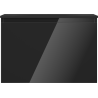 Mexen Orio Badezimmerschrank 70 cm mit Waschbecken Vela, 1 Schublade, Schwarz glänzend/Schwarz matt - 91A10-07047-1-BF70-W23M71