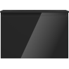Mexen Orio Badezimmerschrank 70 cm mit Waschbecken Vela, 1 Schublade, Schwarz Hochglanz/Schwarz Matt - 91A10-07047-1-BF70-W23M71