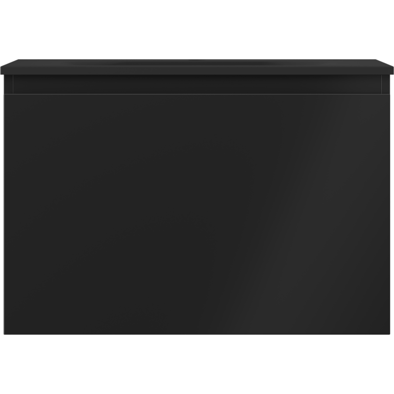 Mexen Orio Badschrank 70 cm mit Waschbecken Vela, 1 Schublade, schwarz matt - 91A10-07047-1-BF71-W23M71
