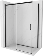 Mexen Omega Schiebedusche 140 x 80 cm, transparent, schwarz - 825-140-080-70-00