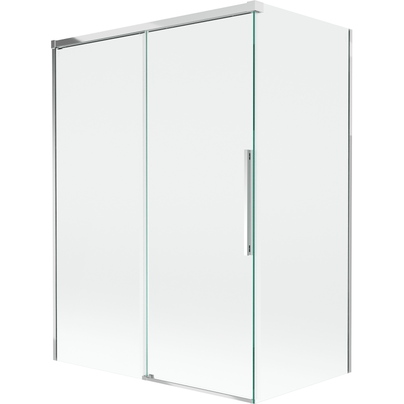 Mexen Rox, zweiteilige Duschwand 120 + 70 x 150 cm, transparent, Chrom - 8C9-120-070-01-00