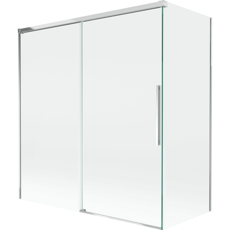 Mexen Rox Duschabtrennung Badewanne 2-flügelig verschiebbar 150 + 70 x 150 cm, transparent, Chrom - 8C9-150-070-01-00