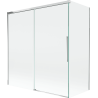 Mexen Rox Duschabtrennung Badewanne 2-flügelig verschiebbar 150 + 70 x 150 cm, transparent, Chrom - 8C9-150-070-01-00