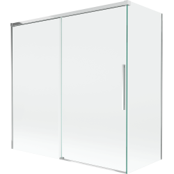 Mexen Rox Duschabtrennung 2-flügelig verschiebbar 160 + 70 x 150 cm, transparent, Chrom - 8C9-160-070-01-00