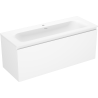 Mexen Orio Badezimmerschrank 120 cm mit Waschbecken Vela, 1 Schublade, weiß matt - 91A10-12047-1-BF01-W23M01